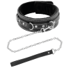 Darkness - Collier En Cuir De Haute Qualité Avec Laisse